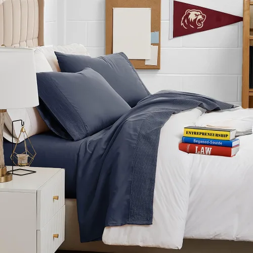 Vista 37 de Southshore Fine Linens®, juego de ropa de cama con bolsillo profundo, Microfibra, Negro, gemelo