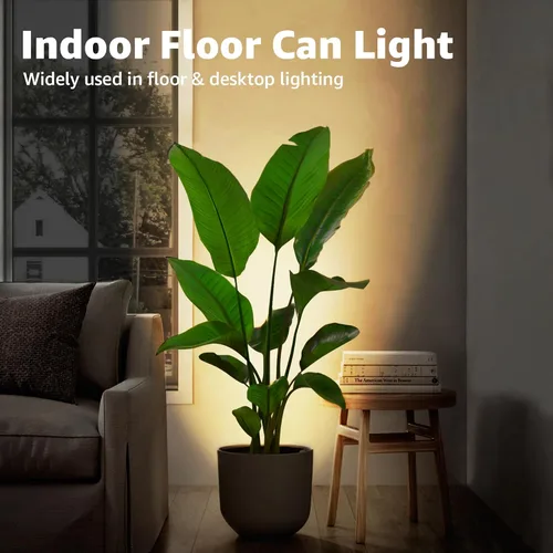 Vista 3 de SUNVIE Paquete de 2 Luces de Techo de Iluminación Ascendente para Interior, Luces de Piso de 5W con Bombillas LED GU10 de 2700K, Luces de Piso