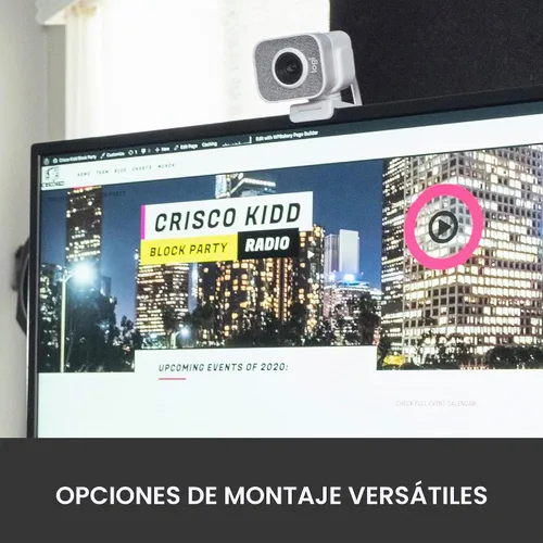 Vista 7 de Logitech StreamCam - Cámara web premium para transmisión y creación de contenido, Full HD 1080p 60 fps, funciona con Microsoft Teams, Google Meet
