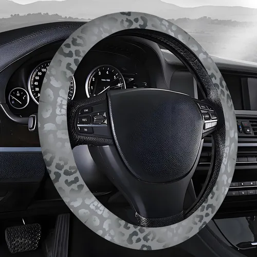 Fundas para volante para automóvil, camión y SUV, lindo volante elástico antideslizante, transpirable, accesorios de automóvil, funda de cuero