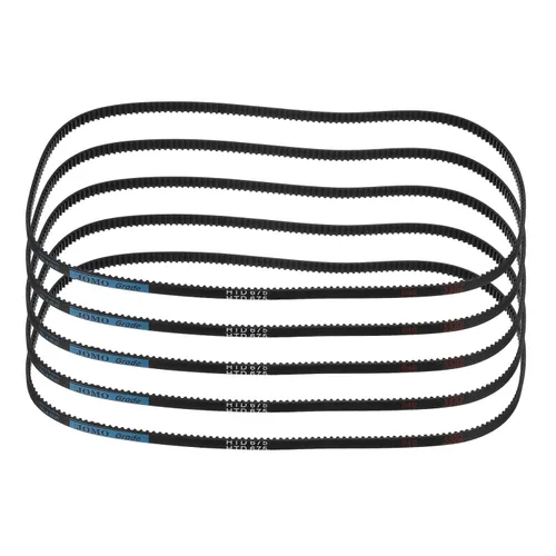 Vista 83 de uxcell 4 piezas HTD-3M Correa de Distribución de Goma 48 Dientes, Longitud de Paso 144mm x Ancho 6mm x Altura 2.4mm, Correa de Polea de Distribución