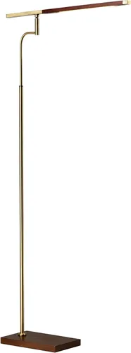 Vista 10 de Adesso 3046-15 Barrett Lámpara de escritorio LED, 16.5-28.5 pulgadas, 7W, acabado de nogal, 1 lámpara de mesa