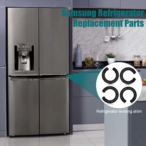 Vista 6 de 4 piezas de cuñas de bisagra de puerta de refrigerador, kits de ajuste de altura de puerta de refrigerador