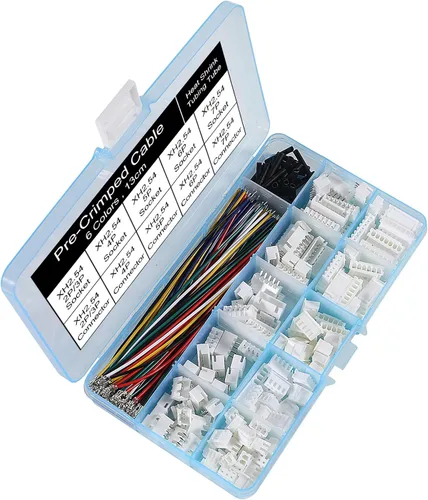 Vista 2 de XH Kit de enchufe de conector de 0.100 in y cable preprensado de 2 pines, 3 pines, 4 pines, 5 pines, 6 pines, carcasa de 7 pines, adaptador JST