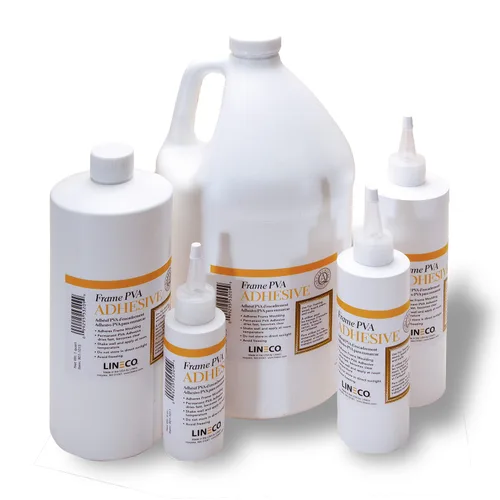 Vista 7 de LINECO Adhesivo PVA, Pegamento para Marcos de Cuadros, Adhiere Madera o MDF, Se Seca Transparente y Flexible, 1 Cuarto de Galón, Ideal para Enmarcar
