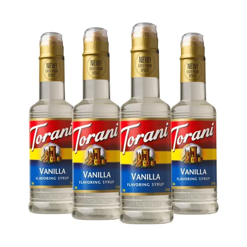 Vista 3 de Jarabe Torani de Mantequilla y Pacana, Kosher, 12.7 onzas líquidas (Paquete de 4)