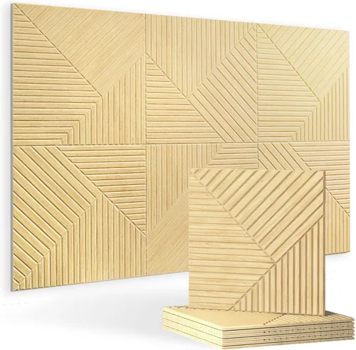 Vista 16 de Paquete de 4 paneles acústicos grandes, paneles de pared autoadhesivos insonorizados de 48 x 24 x 0.47 pulgadas, paneles de alta densidad a prueba