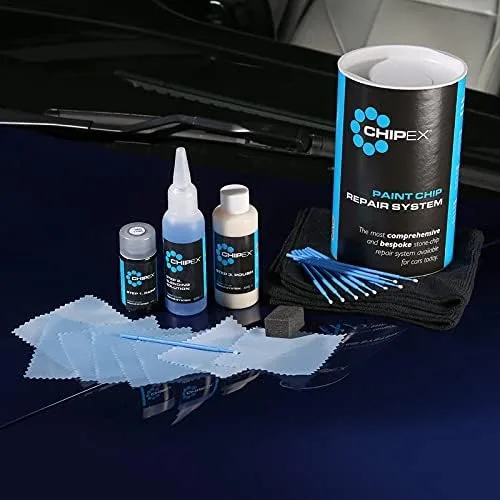 Vista 3 de Chipex Kit de pintura de retoque automotriz compatible con el código de color MERCEDES-BENZ 7769 - AMAZON DUNKELGRAU Reparación de arañazos