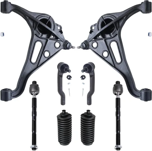 Vista 291 de Detroit Axle - Kit de brazos de control de extremo de 8 piezas para Toyota 2001-2003 Highlander 2002-2003 Camry Lexus ES300, 2 brazos de control