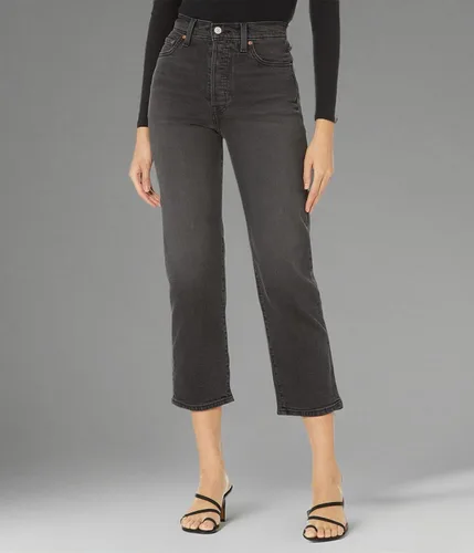 Vista 4 de Levi's Ribcage - Pantalones de mezclilla de corte recto al tobillo para mujer