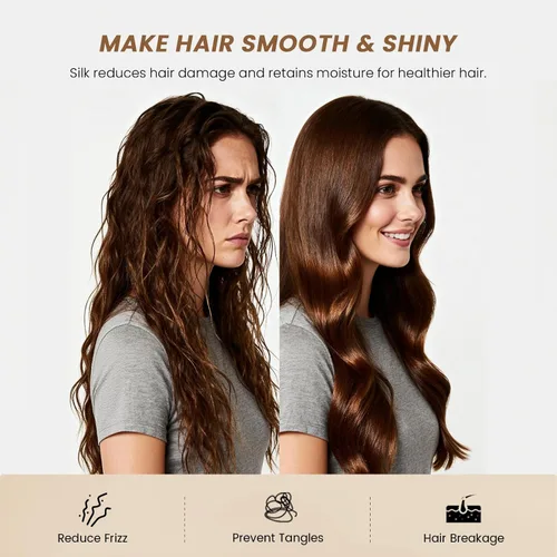 Vista 4 de THXSILK Funda de almohada de seda de morera 100 % natural para cabello y piel, grado 6A, 1 paquete, fundas de almohada de seda de morera con cierre