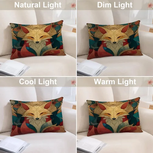 Vista 158 de Batmerry Flowers with Stems Throw Pillow Covers, Beautiful Floral Decorative Pillow Covers Digital Printing Blended for Couch Sofa Bed Invisible
