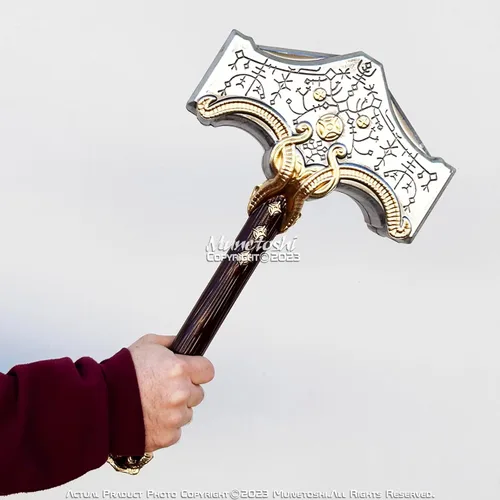 Vista 6 de 19 "espuma GoW Mjolnir Thor Hammer Aesir nórdico dios videojuego fantasía Cosplay Prop