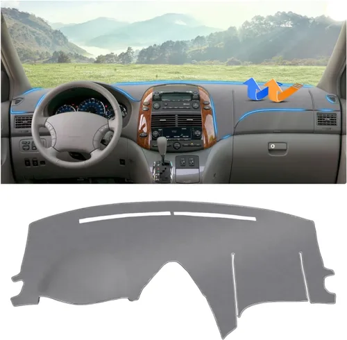 Vista 31 de Autorder Tapete de cubierta de tablero para Dodge Ram 1500 2500 3500 2019-2023 2024 2025 2026 Accesorios Cubierta de salpicadero de franela