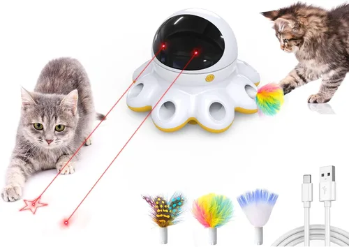 Vista 11 de ORSDA 6 piezas de accesorios intercambiables para juguetes de plumas de gato, plumas reemplazables y accesorios de juguete esponjosos