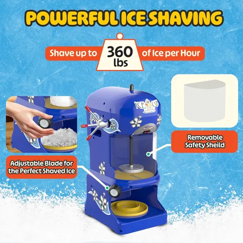 Vista 2 de Rasurador de hielo comercial, máquina de hielo rasurado "Ice Cub" de calidad prémium Great Northern