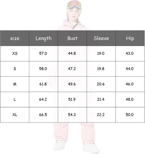 Vista 6 de Traje de esquí de una pieza para mujer, resistente al viento, impermeable, traje de nieve para deportes al aire libre