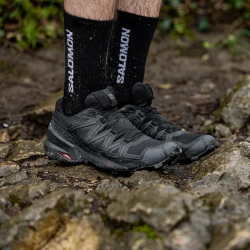 Vista 2 de Salomon Speedcross 5 GTX - Zapatos para correr en montaña para hombre Negro/Negro/Fantasma