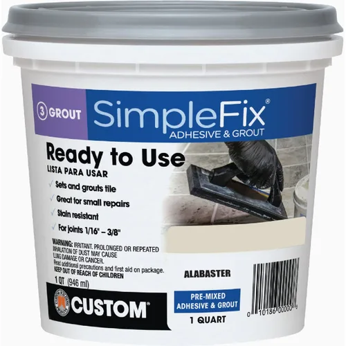 Custom Building Products SimpleFix Lechada para Interiores de Alabastro 946 ml.