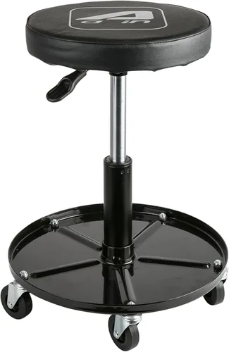 Aain LT2A Asiento de rodillo mecánico resistente ajustable Asiento rodante ajustable con ruedas y bandeja de herramientas Negro