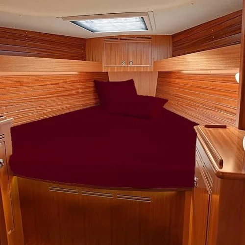 Vista 28 de Juego de sábanas para barco, 100% algodón egipcio, 800 hilos, litera universal en V, la mejor ropa de cama para embarcaciones en V, se adapta a