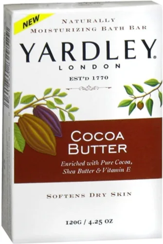 Vista 2 de Yardley Barra hidratante de manteca de cacao 4.0 oz (paquete de 9)