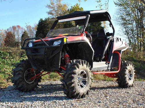 Vista 3 de SuperATV Kit de elevación de 3-5" para Polaris RZR XP 900/4 900 (2011-2014) - Negro - Incluye 2 ejes Rhino 2.0 traseros