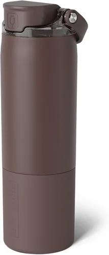 Vista 37 de BrüMate Rise Botella de agua de 25oz con popote de silicona cubierto Botella de agua aislada 100% a prueba de fugas Base apta para portavasos