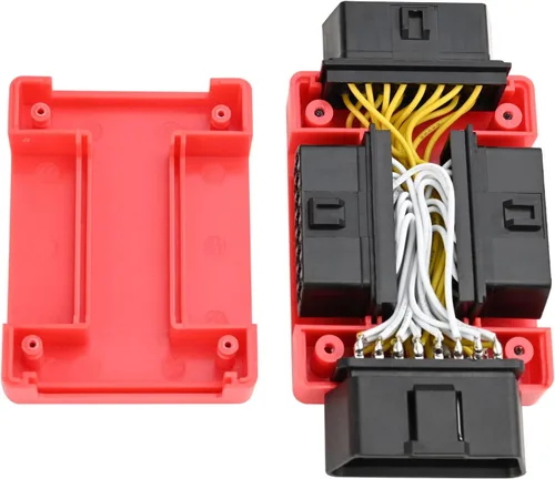 Vista 6 de iKKEGOL Pocket OBD2 Splitter Adapter Full 16 Pin 1 Macho a 3 Hembra OBD Cable Convertidor Conector (negro)
