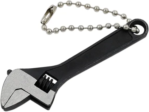 Vista 8 de Llave ajustable pequeña de 2.5 pulgadas, llave ajustable de tamaño mini de 2.5 pulgadas, herramienta de llave de tuerca plateada, capacidad