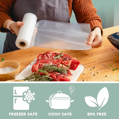 Vista 3 de Bolsas y rollos de sellado al vacío Avid Armor – De alta resistencia, sin BPA, precortadas y de tamaño personalizado para almacenamiento