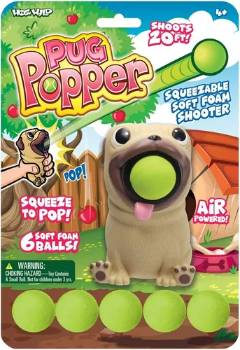 Vista 6 de Hog Wild Juguete para reventar de pug Pelotas de espuma Pop de hasta 20 pies 6 bolas incluidas A partir de 4 años