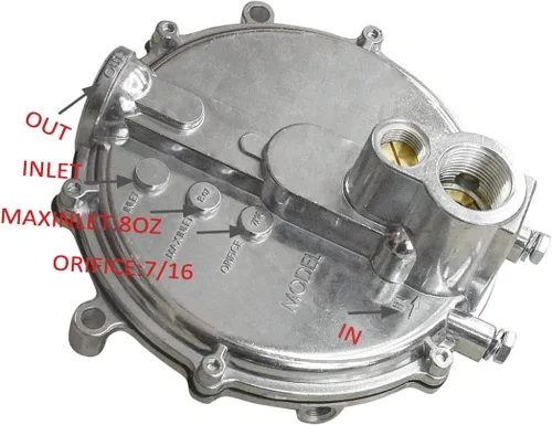 Vista 4 de convertidor de gas natural LP 039-122 Regulador de baja presión generador estilo Impco