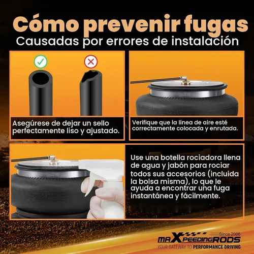 Vista 9 de MaXpeedingrods - Kit de bolsas de suspensión neumática para Chevy Silverado 1500 2019-2026 Negro
