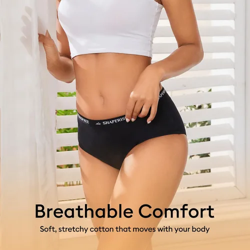 Vista 5 de Ropa interior para incontinencia para mujer, a prueba de fugas, 2.0, de alta absorción, a prueba de fugas, control de vejiga menstrual, calzoncillos