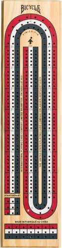 Bicycle Juegos de mesa de madera con código de color de 3 pistas