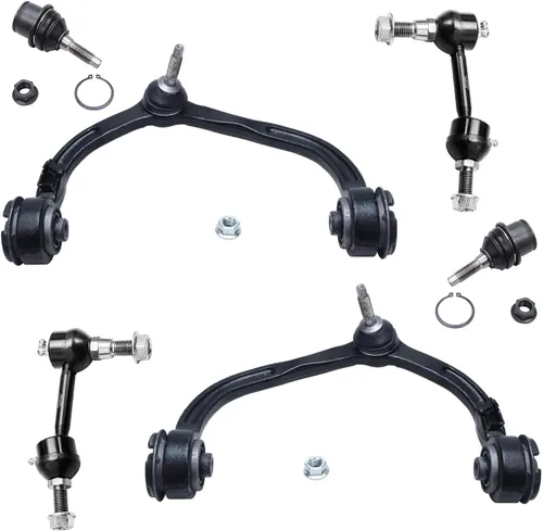 Vista 95 de Detroit Axle - Kit de brazos de control de extremo delantero RWD para Dodge Charger Challenger Chrysler 300, 2 brazos de control delantero