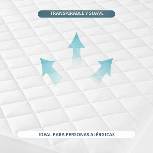 Vista 8 de Bare Home Cubrecolchón acolchado (individual) – Funda de colchón refrescante – Fácilmente lavable – Funda elástica ajustable para colchón – Elástico