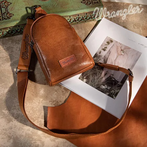 Vista 6 de Wrangler Crossbody Bags for Women Chic Sling Bag and Purses with Adjustable Strap Holiday Gift Choice