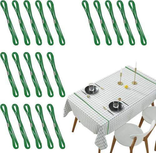 Vista 10 de ELANE 20 clips de mesa de picnic para mesas al aire libre, abrazaderas de mantel (negro)