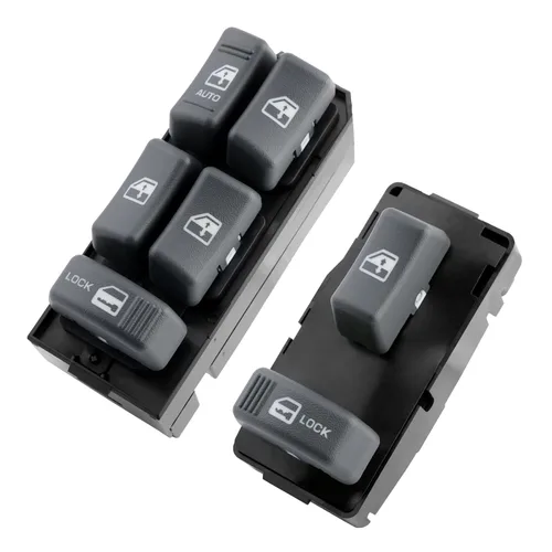 Vista 8 de Interruptor maestro de ventanas con control de espejo del lado del conductor y del pasajero de 2 puertas, compatible con Chevy GMC C1500 C2500 C3500