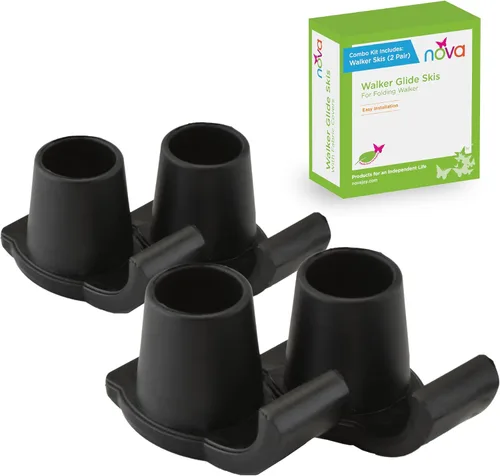 Vista 14 de NOVA Medical Products Esquís para Andador Walker Glide, Ajuste Universal, Un Par, Gris, 2 Unidades (Paquete de 1)