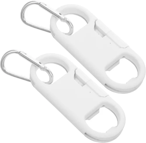 WOONEKY Llavero de datos para abrebotellas, cable de carga USB C, multiherramienta, portátil, paquete de 2 unidades, diseño compacto para uso diario
