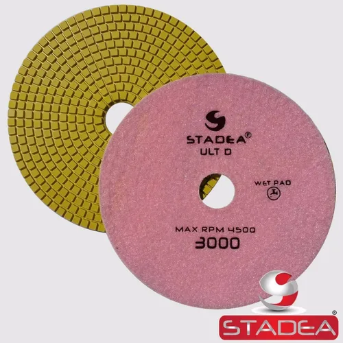 Vista 8 de PPW152X Almohadillas de pulido de granito 7 "Almohadilla de diamante 50 Grit para granito piedras de cuarzo pulido