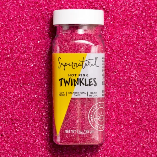 Vista 9 de Supernatural Twinkles - Azúcar lijadora, sin colorantes, hecho por mamás, vegano, 3 onzas Clear sanding sugar sprinkles for cookies, muffins, hot