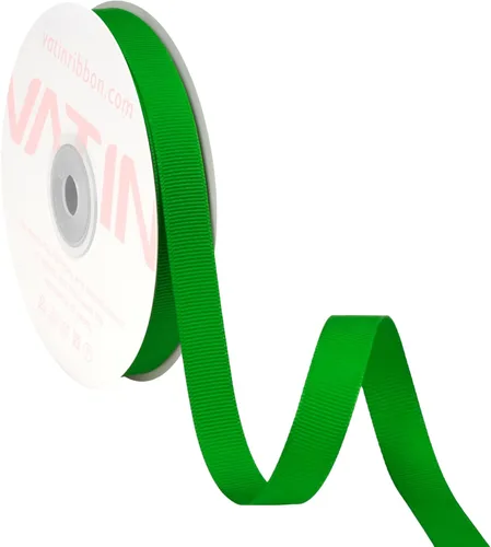 Vista 219 de VATIN Cinta de Grogrén Negra, 1-1/2" x 50 Yardas Continuas, Cinta de Grogrén de Poliéster Negra, Usar para Lazos de Bricolaje, Accesorios