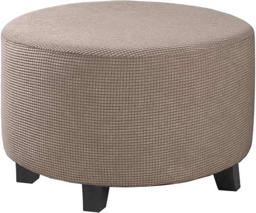Vista 31 de H.VERSAILTEX Funda Deslizable para Otomana Rectangular Ajuste de Longitud 29"-34" Reposapiés Fundas Deslizables para Sofá Funda para Taburete