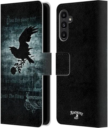 Vista 9 de Head Case Designs Officially Licensed Alchemy Gothic Black Romance Wing Leather Wallet Case Compatible with Samsung Galaxy A13 5G (2021)