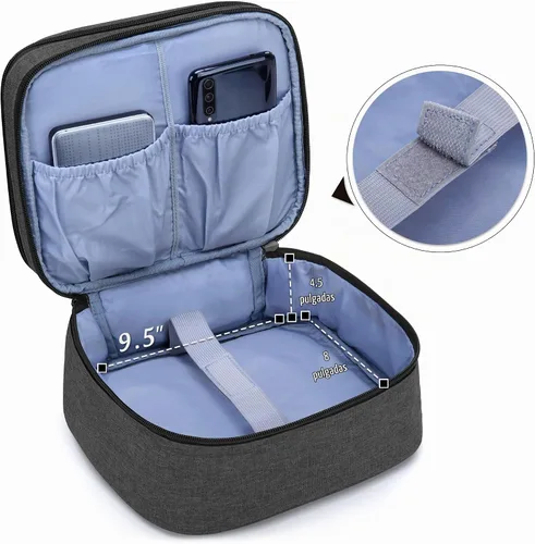Vista 4 de LUXJA Bolsa de transporte compatible con mini proyector DR.J, negro