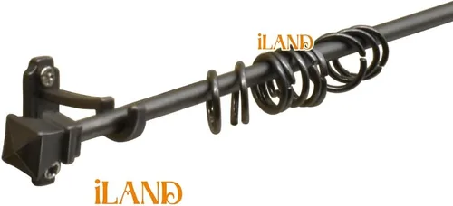 Vista 6 de iLAND Accesorios para casa de muñecas a escala 1/12, decoración de casa de muñecas de mini barras de cortina, perchas de cocina para casa de muñecas